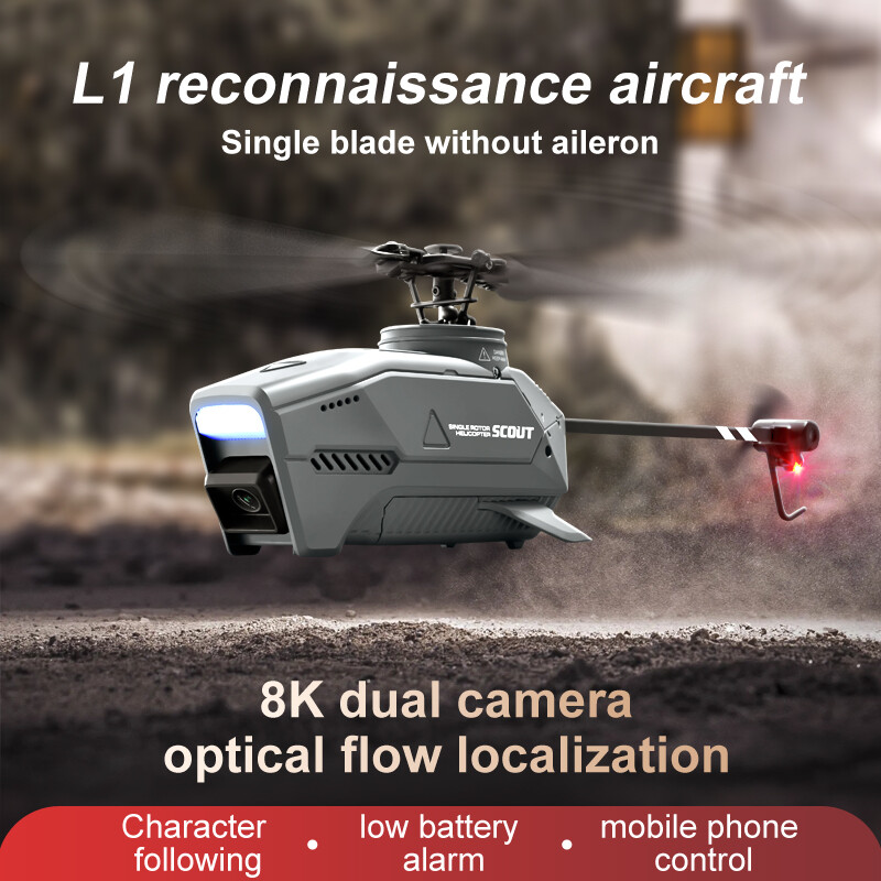 4DRC L1 Remote Control Helicopter Dual Camera Aircraft Optical Flow Positioning