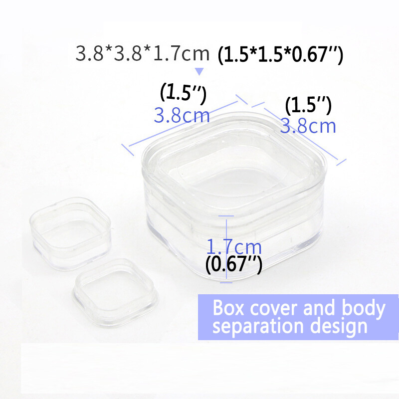 6 Pack For False Teeth Denture Box Membrane Case Inlay Fragile Hinged Display