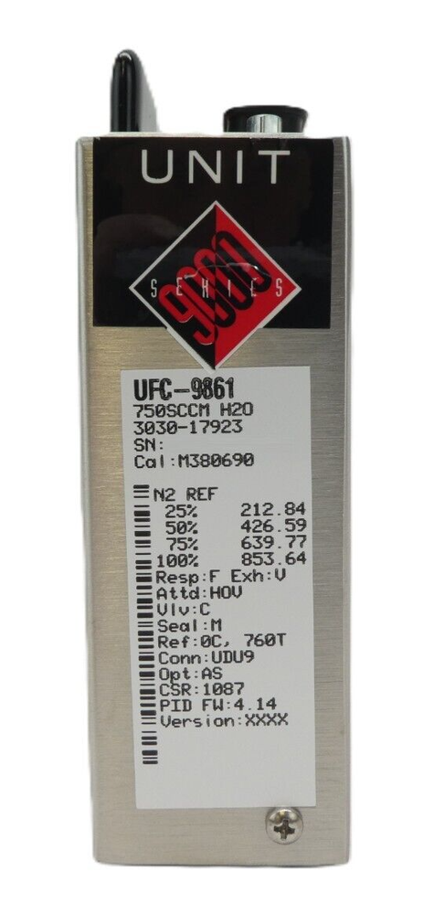 UNIT Instruments UFC-9861 Mass Flow Controller MFC 750 SCCM H2O New Surplus