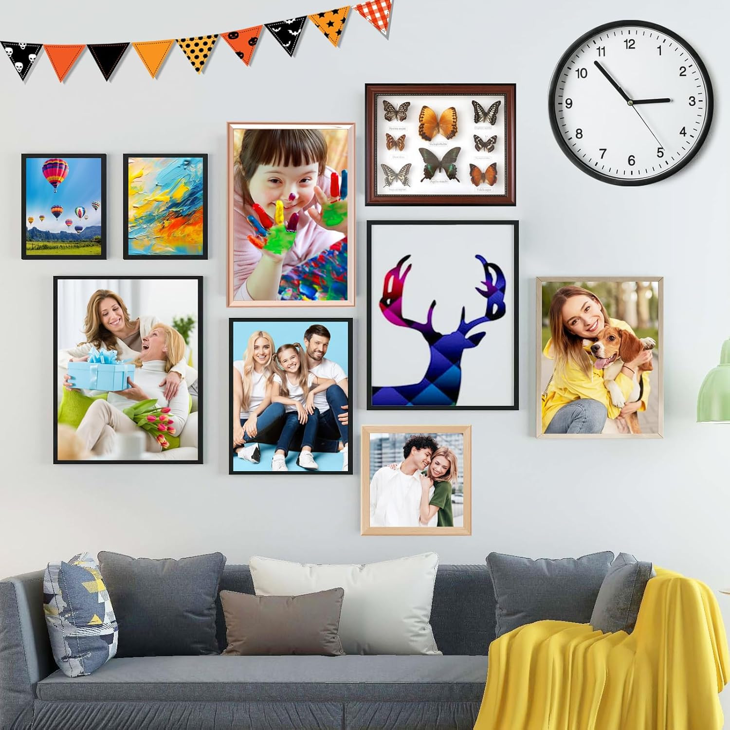 Sawtooth Picture Hangers, Picture Hanging Kit,Heavy-Duty Wall Hanging Kit with D