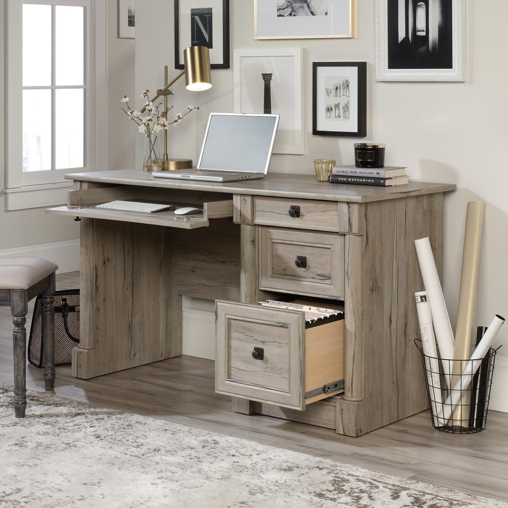 Palladia Computer Desk, Split Oak finish