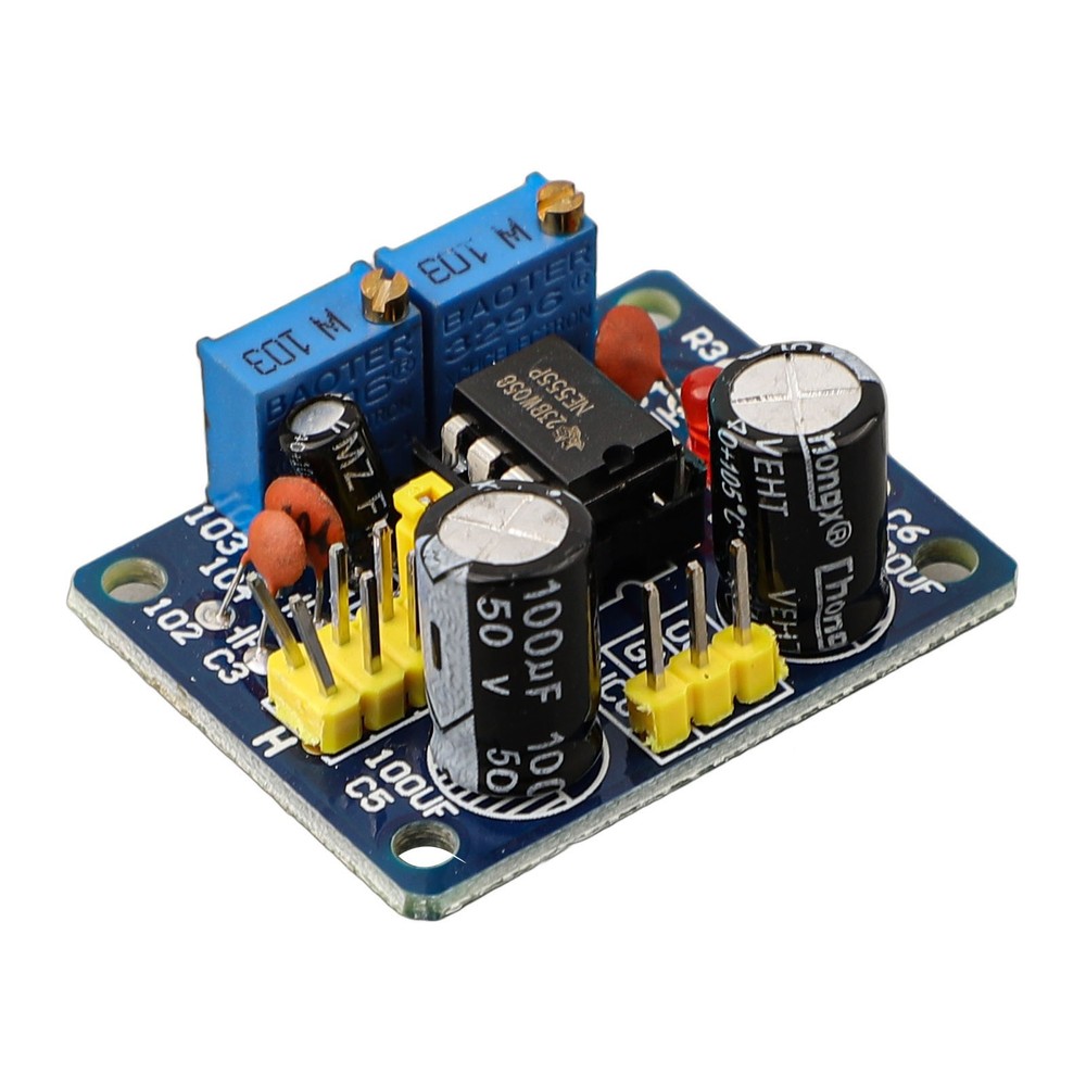 NE555 Pulse Frequency Generator LED Indication Suitable for Various Devices