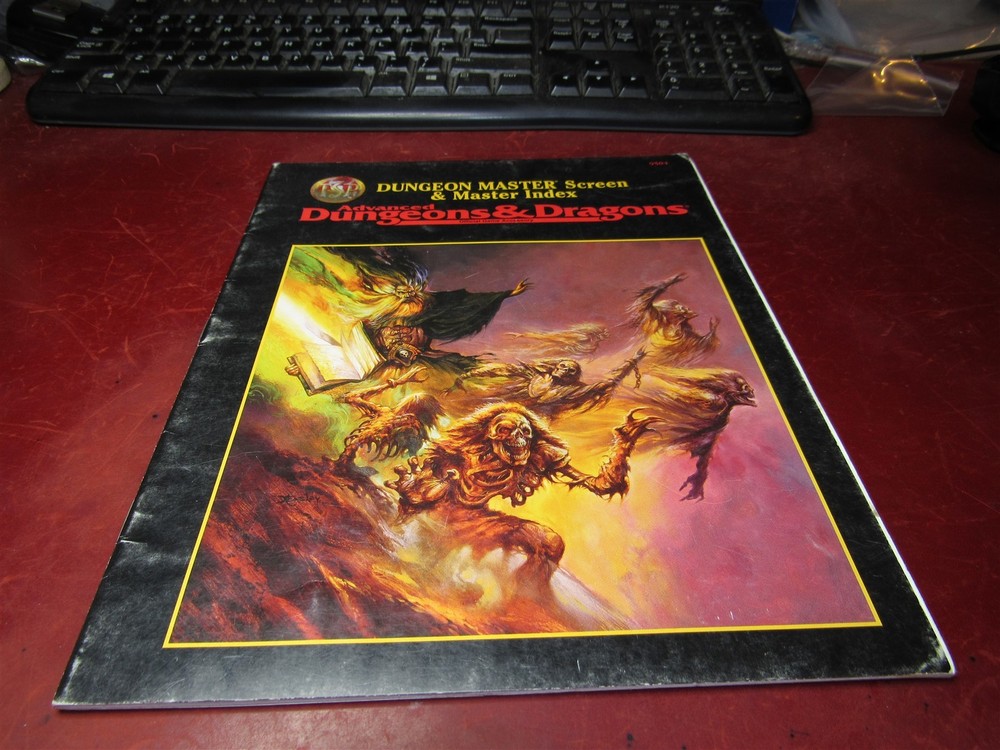 TSR AD&D: Dungeon Master Screen & Master Index - missing screen
