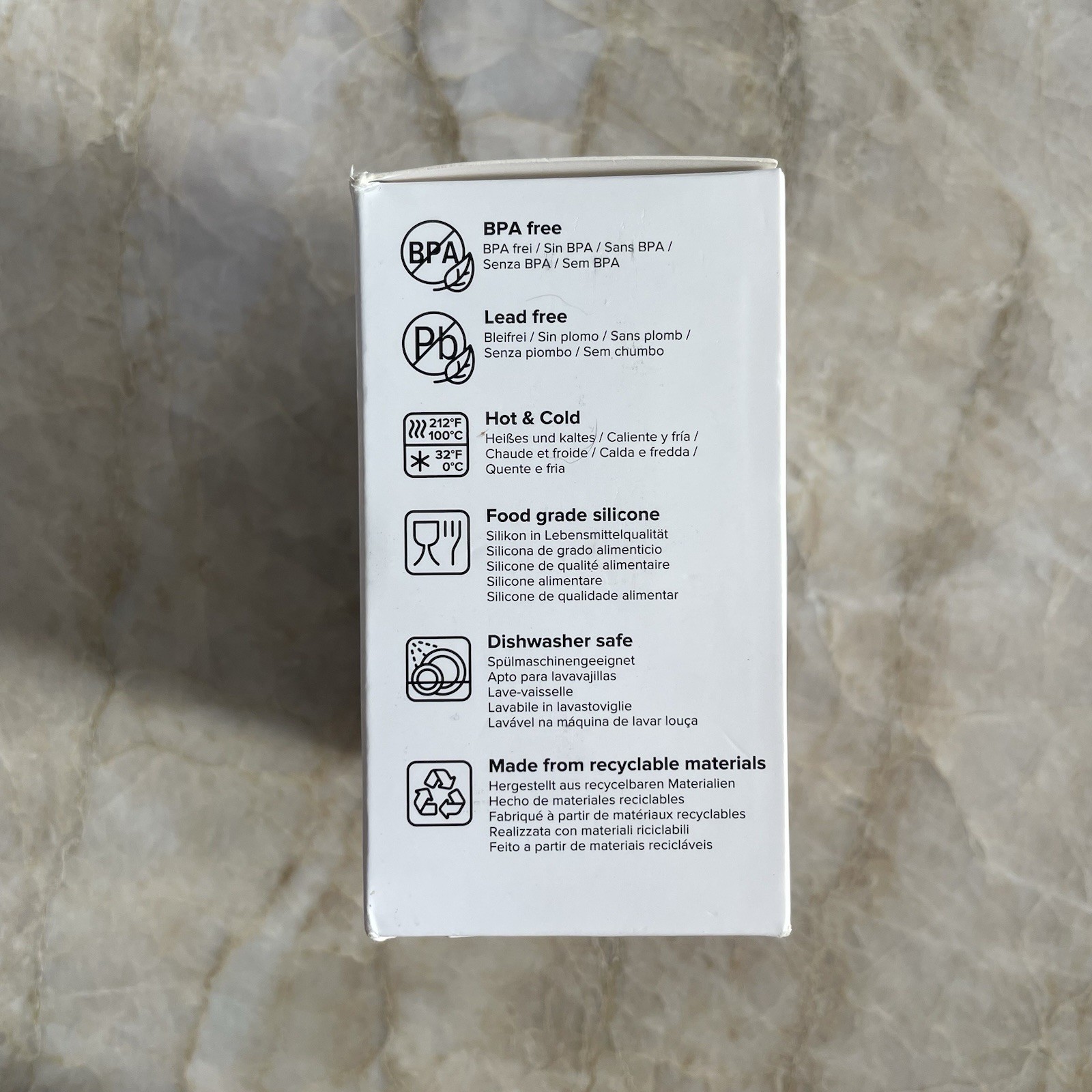 Stojo Collapsible Cup 16oz New Blue Hot or Cold Reusable Silicone Travel Camp