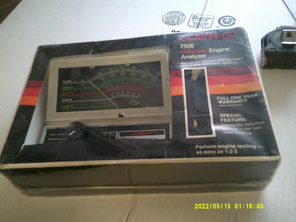 Vintage Cobra-GT Inductive Engine  Analyzer w/ Cables & Instructions Mod# 7506