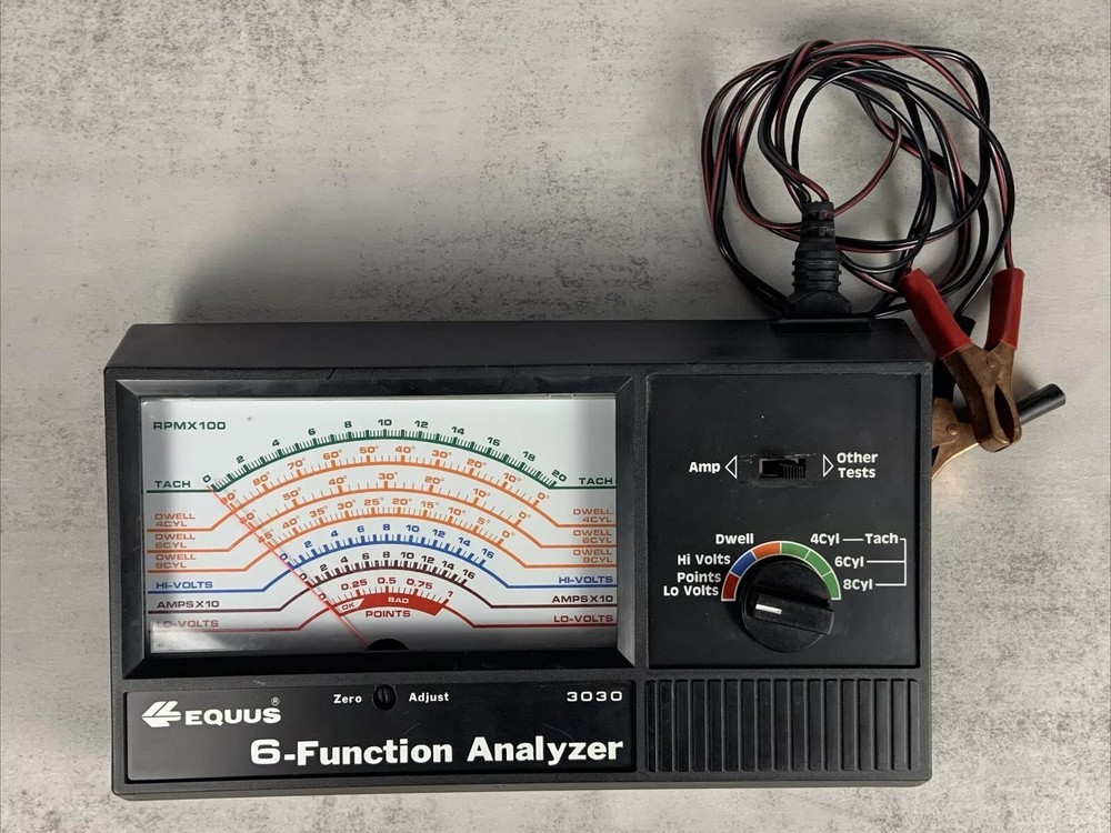 Equus 6-Function Analyzer Model 3030 with Clamps Battery Not Included