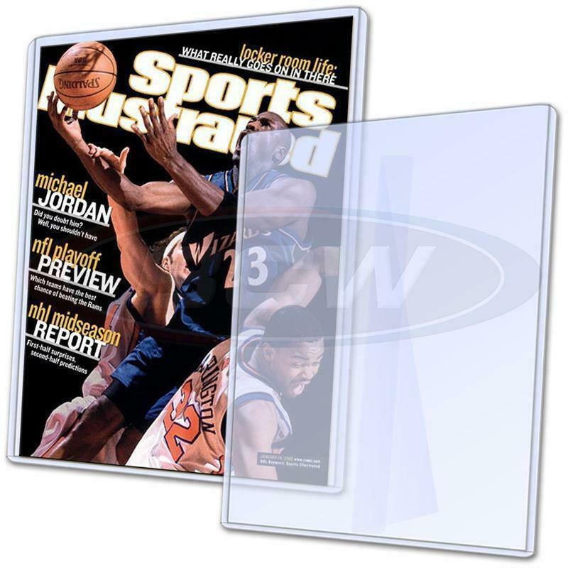 New (1 pk) BCW 9x11.5 Magazine Toploader 7mm Rigid PVC Holder