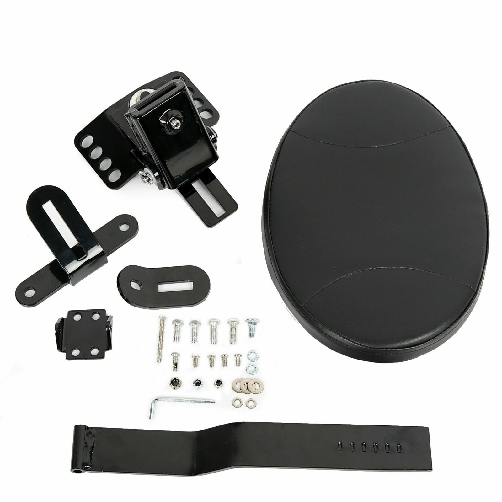 Plug-In Driver Rider Backrest For Harley Touring Road King Street Glide 1997-24