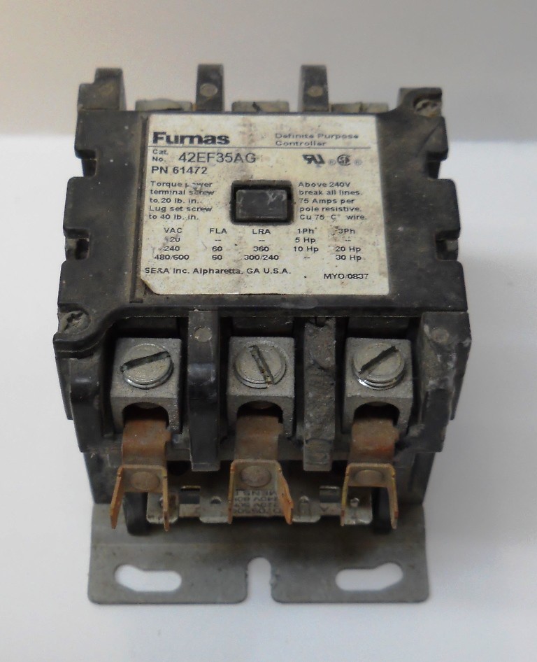 FURNAS, DEFINTE PURPOSE CONTROLLER, 42EF35AC, 3 POLE, 60A FLA