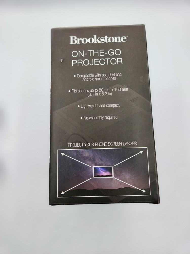 Brookstone On-The-Go Portable Phone Projector
