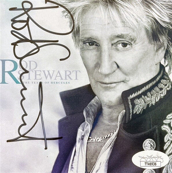 ROD STEWART SIGNED AUTOGRAPHED CD INSERT JSA CERTIFICATE OF AUTHENTICITY  COA