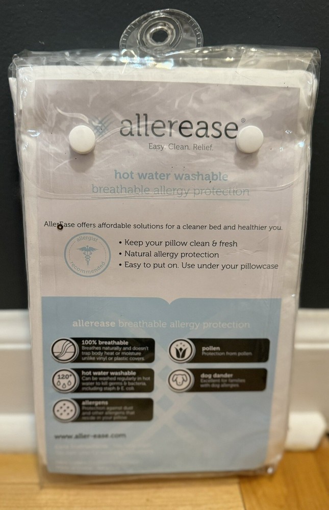 (2-Pack) Allerease Pillow Protector King Size 20" x 36" (50cm x 91cm) Breathable