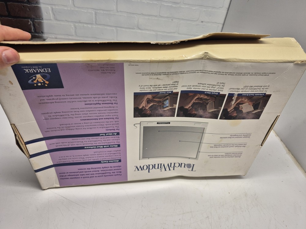 Vintage Edmark TouchWindow for IBM/Compatibles DeskTop Computer Touch Window