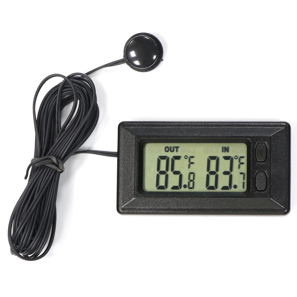 Digital Car Thermometer for Interior Exterior Use, Dual Display Function
