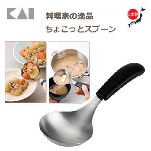 KAI Stainless Steel Spoon Soup Spoon Dinner Spoon Flatware Round Dinner Spoons