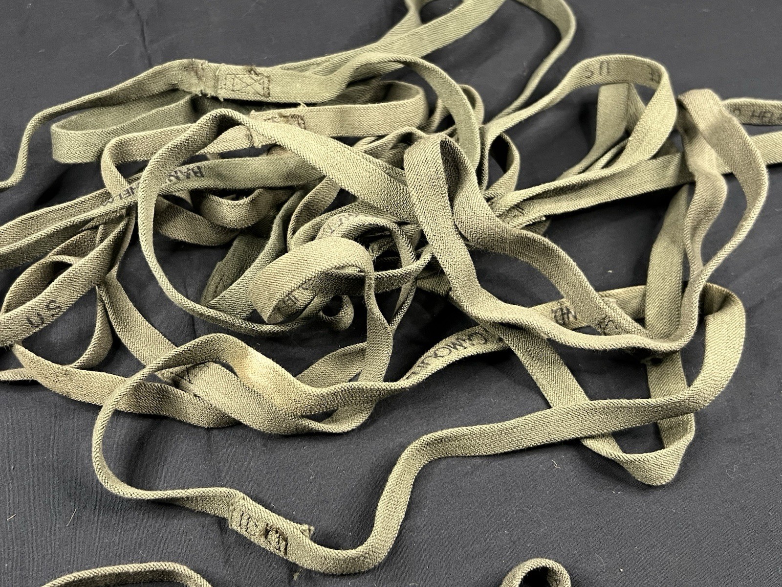 Vietnam War Helmet Band original USED condition M1 Camo Cover Band NO CATEYES