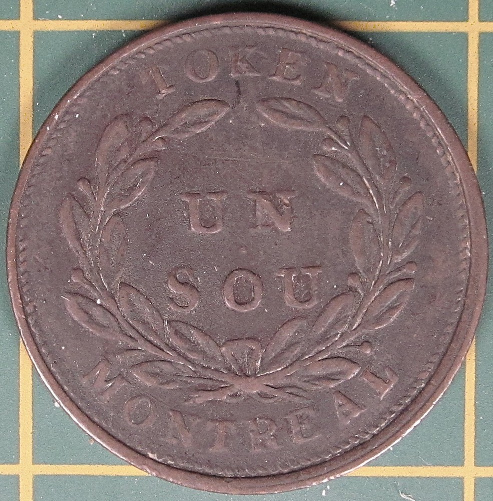 Lower Canada Un Sou token LC-28