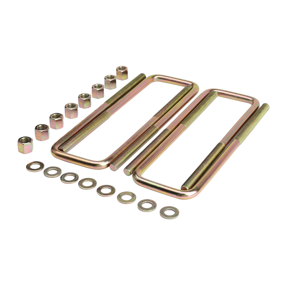 11.5" Square U Bolts Extra Long 2.5" wide 9/16" Ubolt w Hardware for GMC Chevy