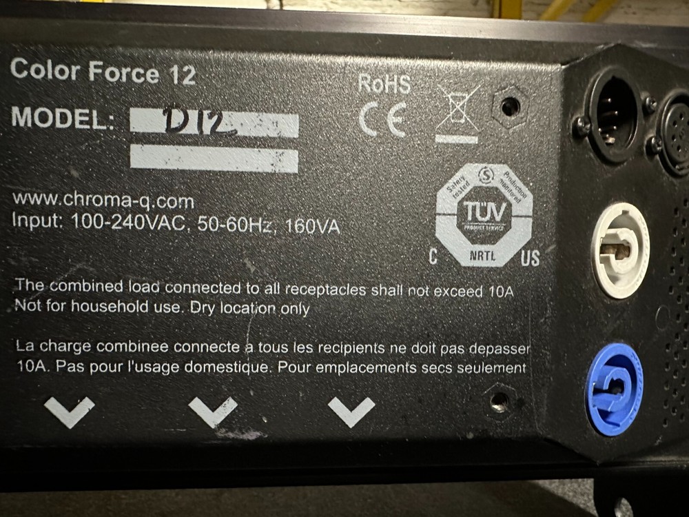 Chroma Q STUDIO FORCE D12 6100K