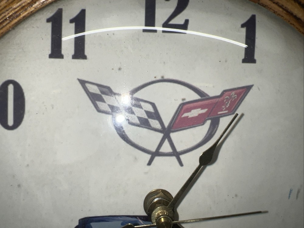 Corvette Round Wall Clock 9 ¼" Works