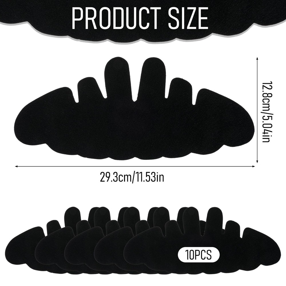 10Pcs Flexible Hat Shaper Inserts Sweat Liner Washable Reshaper for Baseball Cap