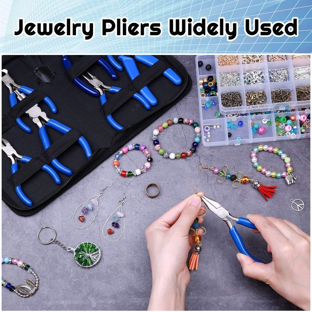 8pcs Micro Jewelry Pliers Set - Wire Wrapping Tools