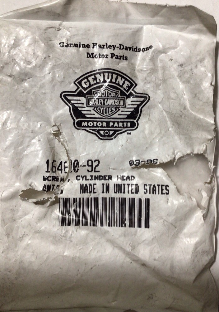 Genuine Harley Davidson Part # 16480-92