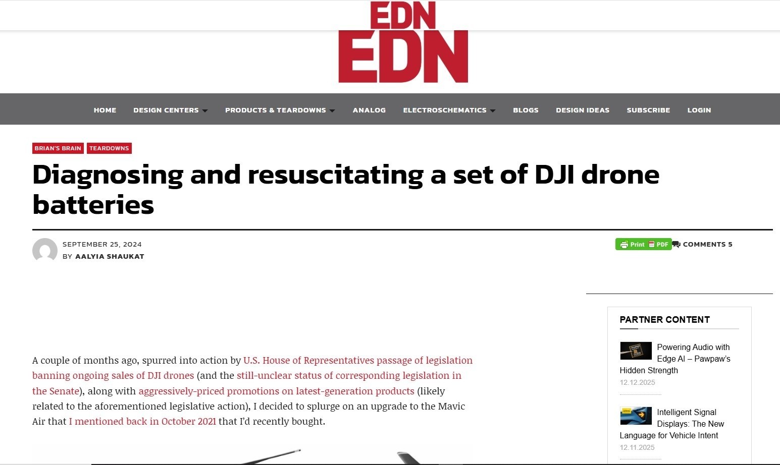 BATTERY REPAIR SERVICE FOR DJI MAVIC AIR 1 DRONES