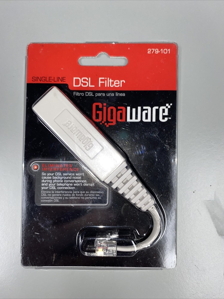 Gigaware Single-Line DSL Filter  279-101 - New Sealed
