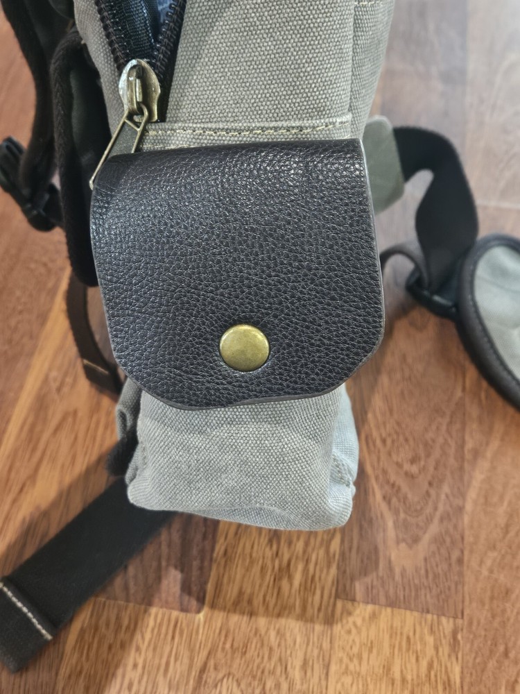 Prairie Schooner Tan Canvas Sling Bag Backpack
