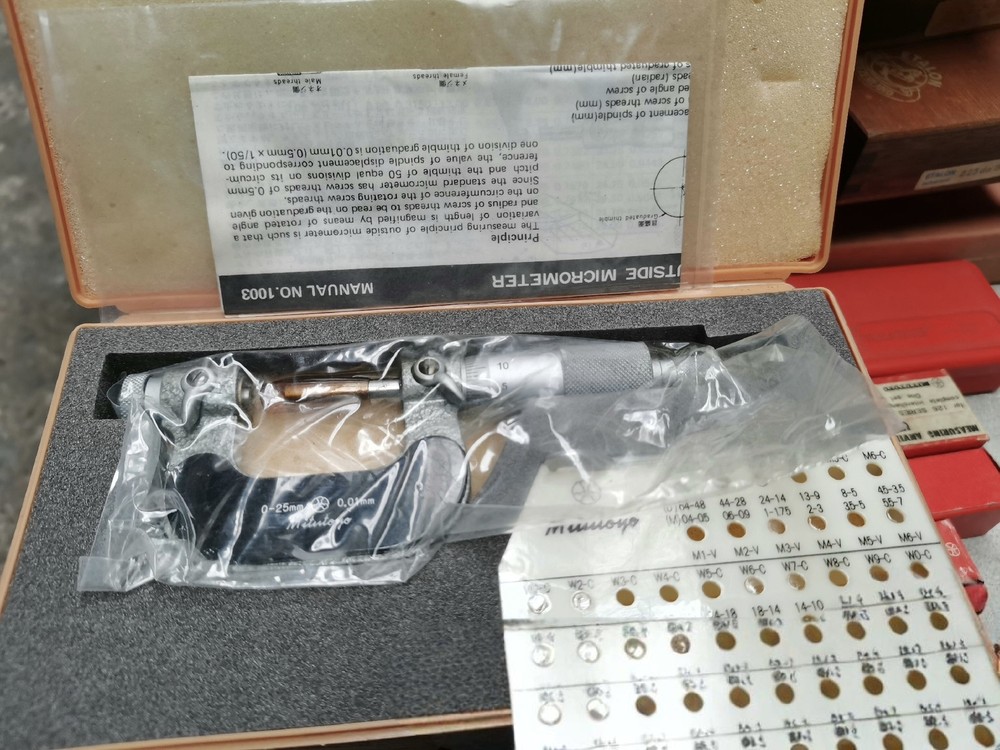 new mitutoyo screw thread micrometer 126-125