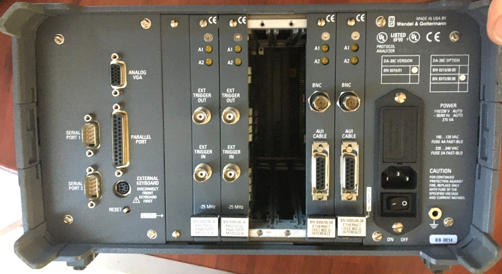 Wandel & Goltermann Internetwork Analyzer DA-30C Working