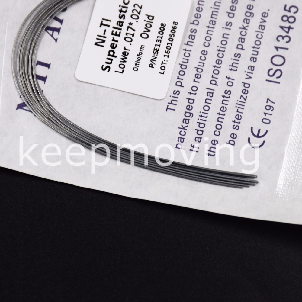 10*Dental Orthodontic Super Elastic Niti Rectangular Arch Wire 16*22 Upper&Lower