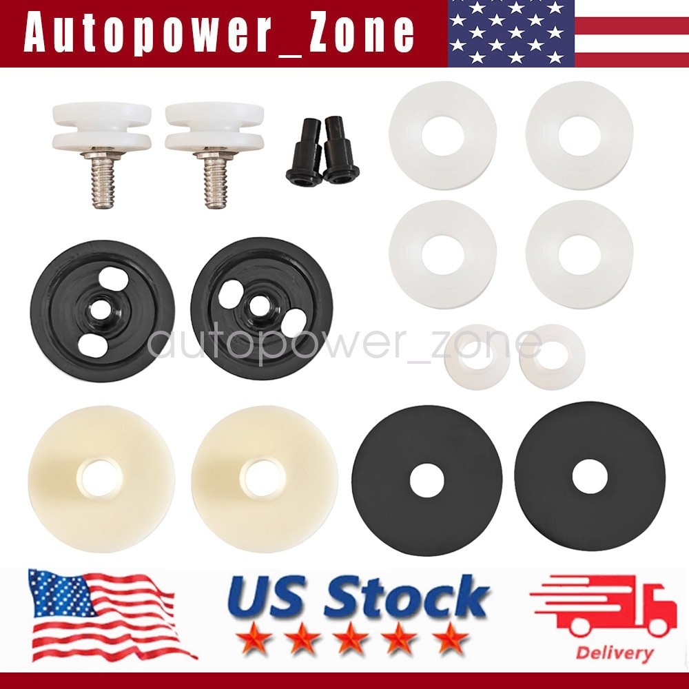 Rear Quarter Window Roller Glass Set For 68-72 GM A body GTO Chevelle 442 GS 16p