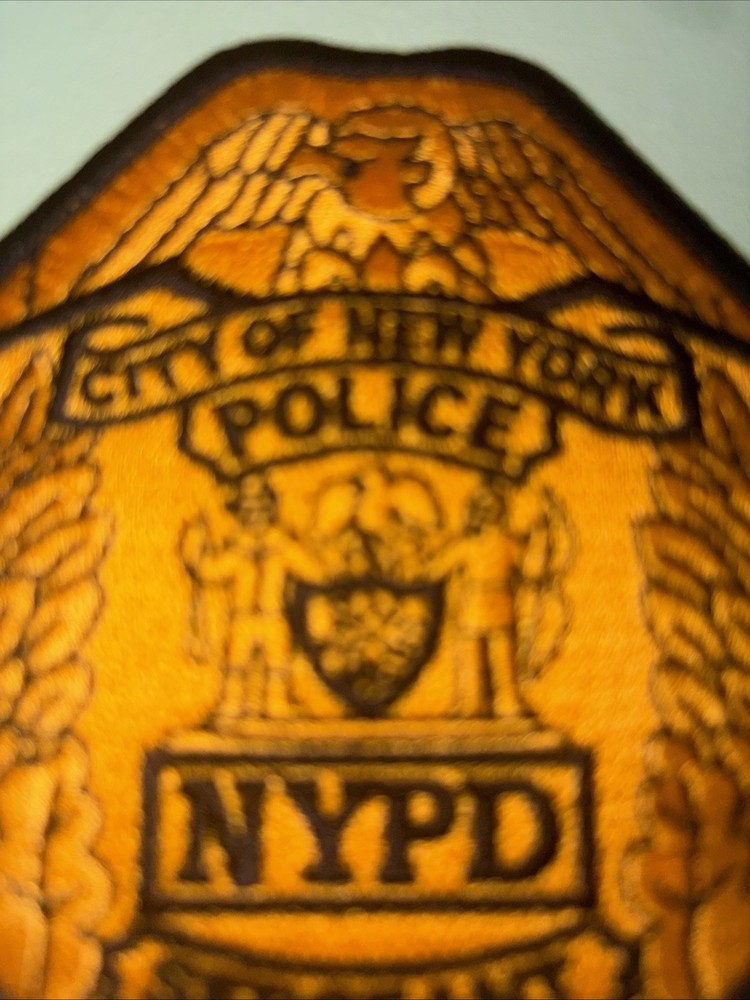 Nypd Sergeant Shield Patch. 4x3 Inch New Unused. From Dept.