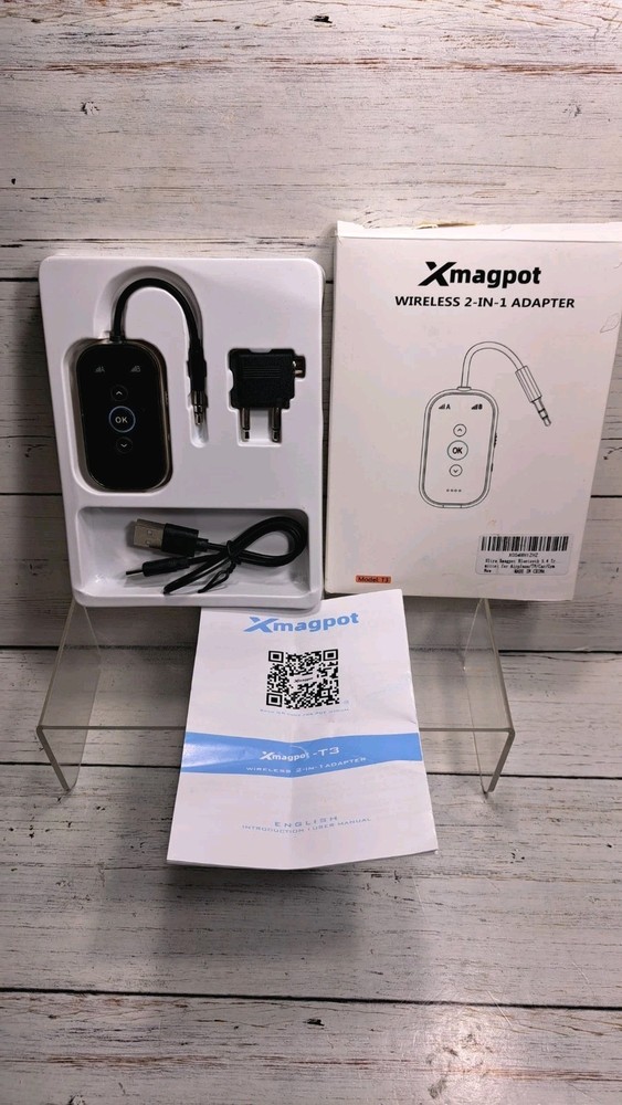 Bluetooth 5.4 Transmitter Receiver CNC Aluminum & Ceramic Glass Dual Link for 2