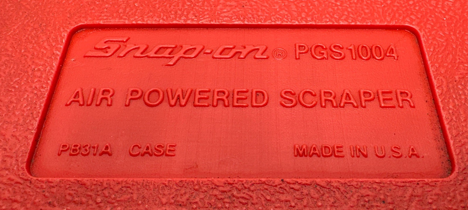 Snap On Air Powered Gasket Scraper Set Pneumatic W/Case and Scrapers PGS1004