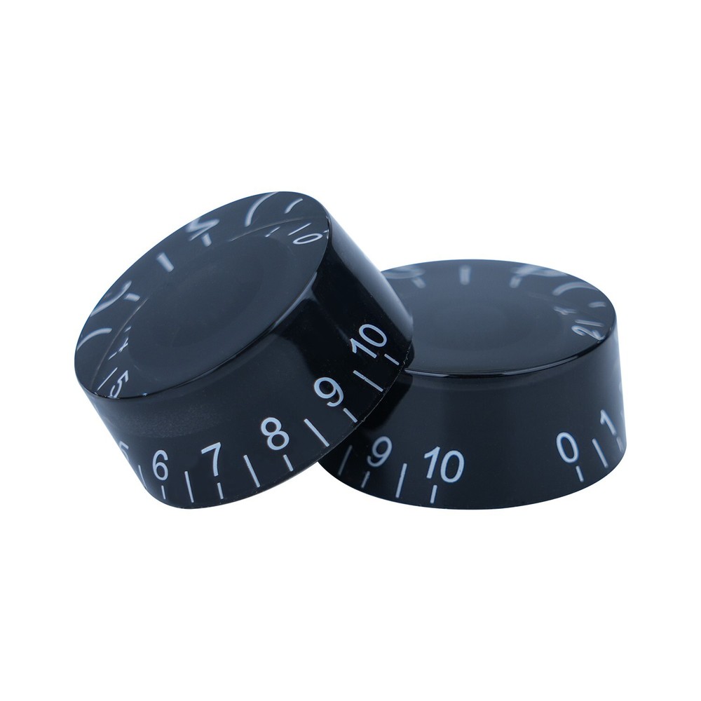 4x Electric Guitar Knobs Speed Volume Control Knobs For LP SG style Guitar Black