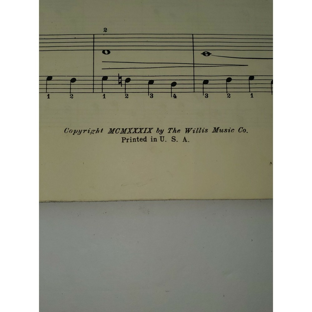 John Thompson First Grade ETUDES 1939 music study book