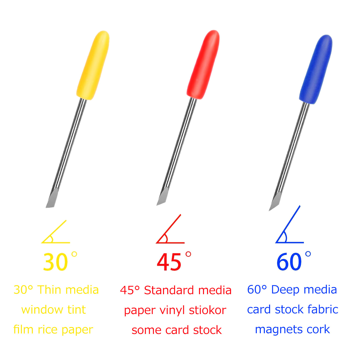 Graphtec Blade Holder Base with 30pcs Blade Vinyl Cutter Compatible CB09 CB09U