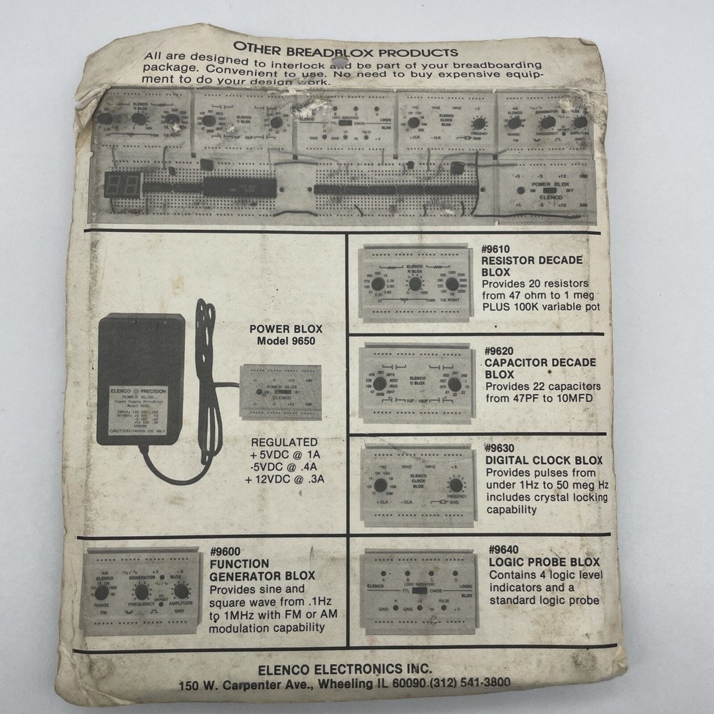 A Elenco 9434 Breadboard Sealed