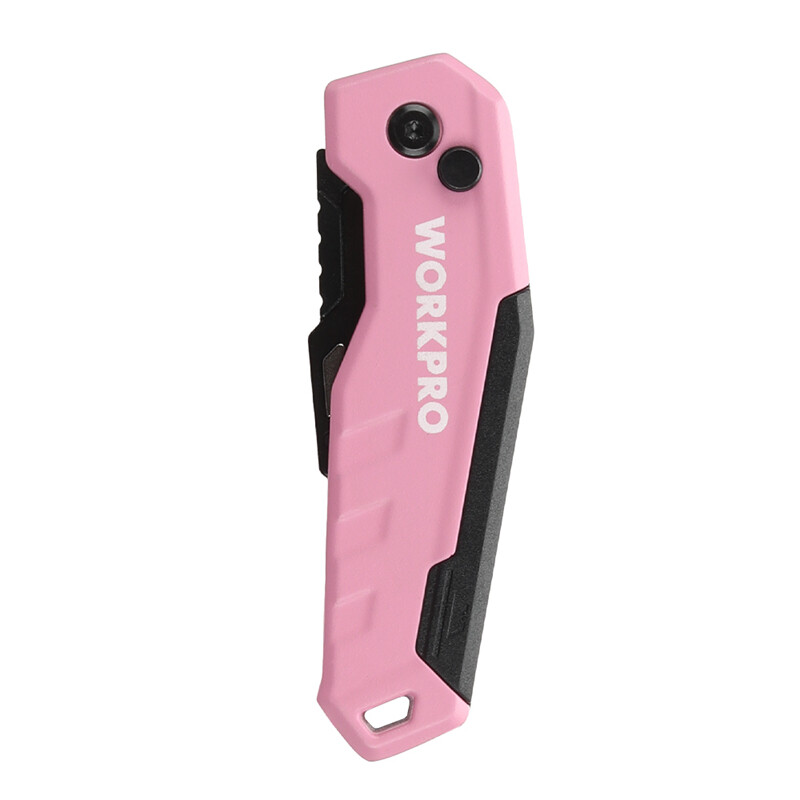 WORKPRO Folding Utility Knife Compact Box Cutter Quick Change Blade w/13PC Blade
