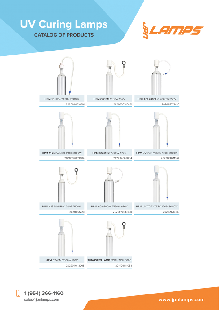 CURING LAMP - HPM - 140M - VZERO 140H - 2.000W - 221mm