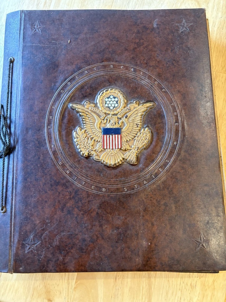 WWII US Scrap book of Robert Joseph May Photos, ID’s, Menu’s, Booklets,