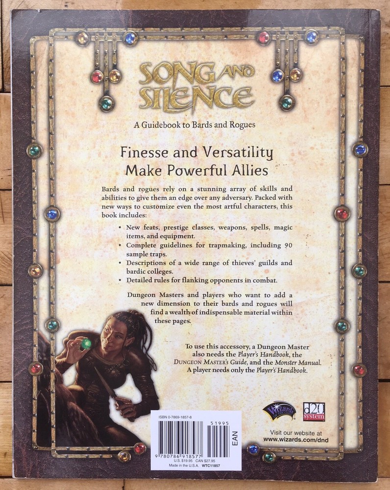 Dungeons & Dragons Guidebook Bards Rogues Song And Silence