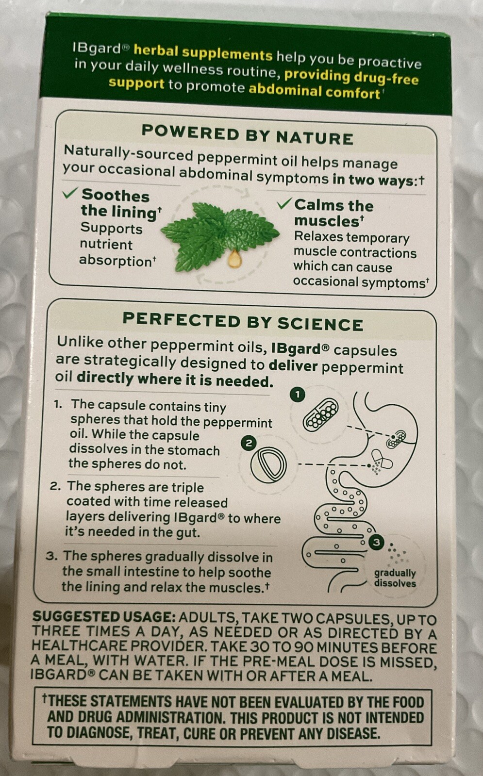 ( 3 ) IBgard Management of Irritable Bowel Syndrome 48x3 Capsules Exp 09/2026.