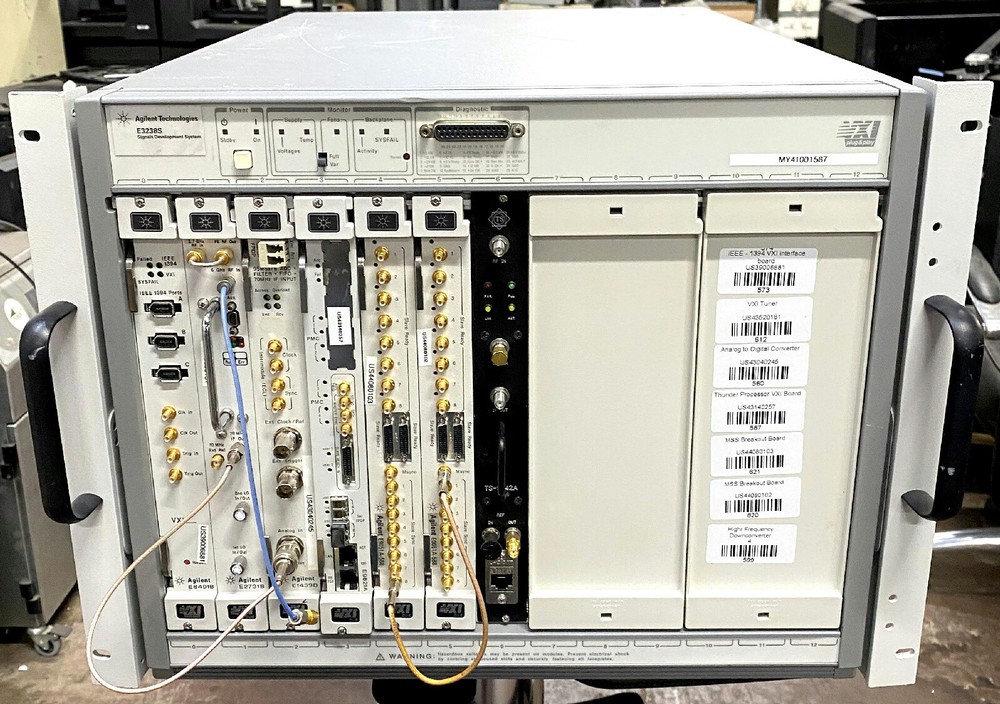 HP/Agilent E3238S / E8403A VXI Mainframe w E9821A / E8491B / E9051A / E1439D
