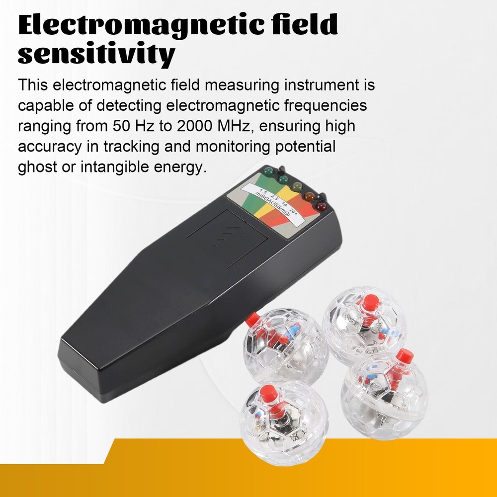 Ghost Equipment Kit, EMF Meter and 4 Pcs Motion Light Balls, Emf Meter1768