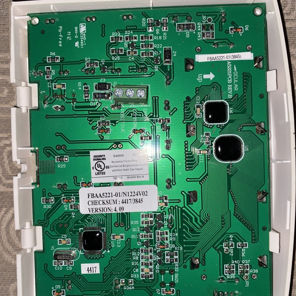 GE Caddx Fbaa5221-01 Generic Security Keypad