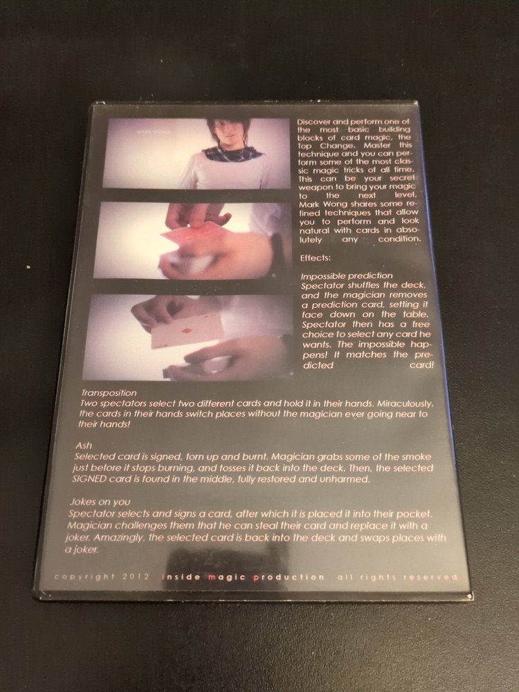 DVD Mark Wong Top Change Magic DVD